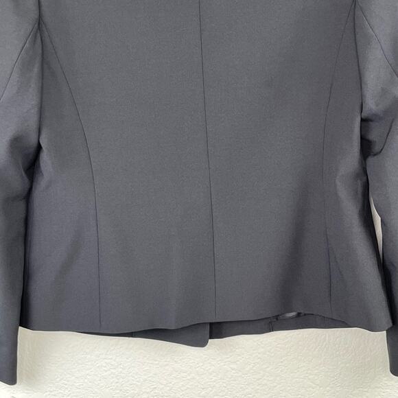 Le Suit Petite Solid Black Single Breasted One Button Short Blazer Jacket 8P NWT - Picture 10 of 16